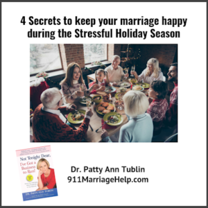 Keep your marriage happy during the Stressful Holiday Season